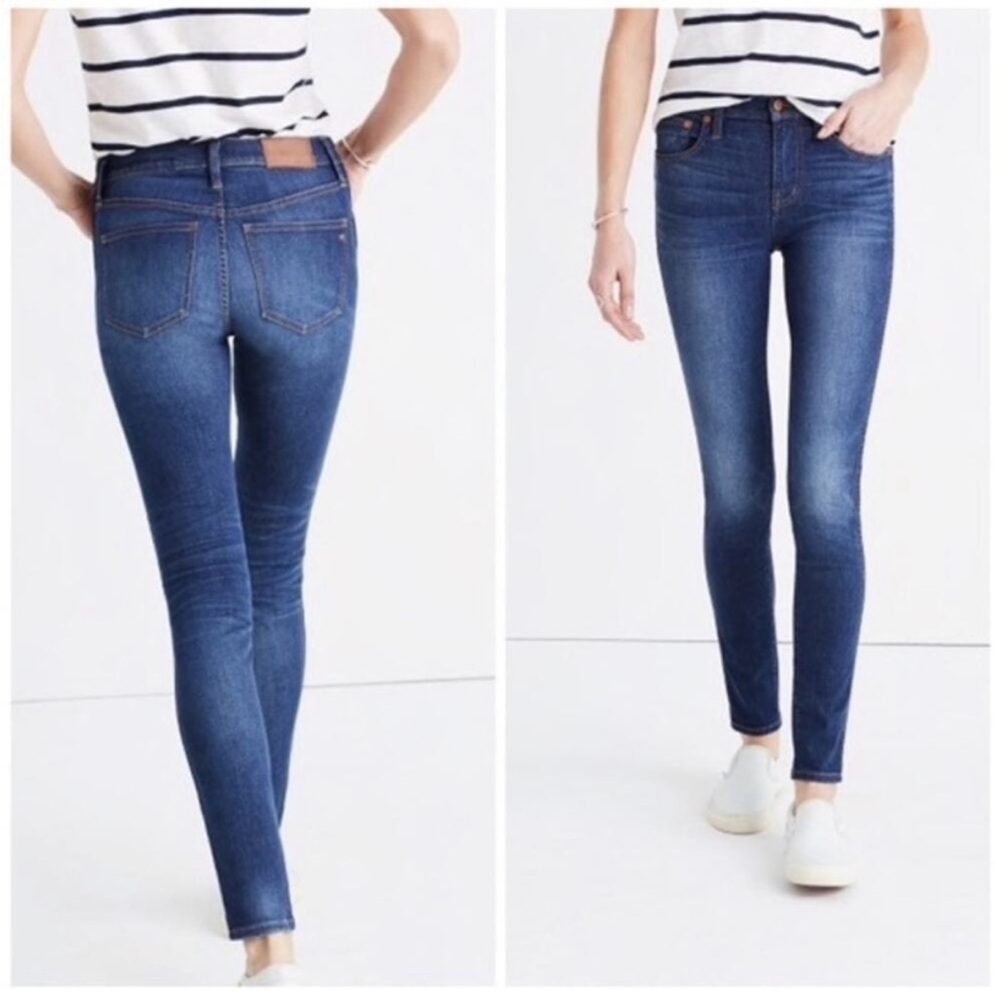 Madewell Blue Denim 9" High-Rise Skinny Jeans Sz 32